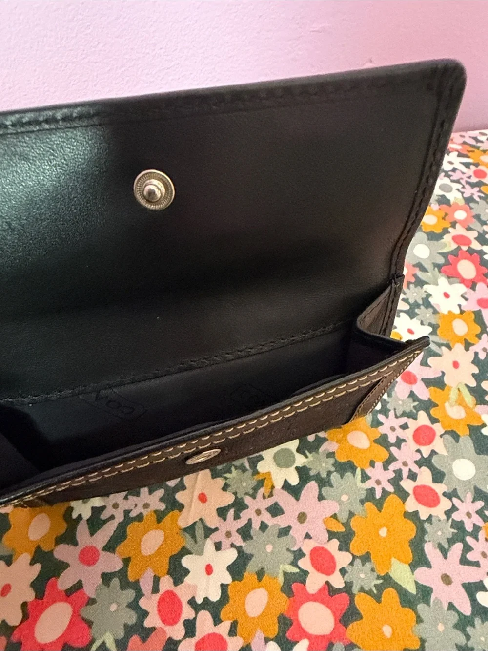 Coach compact trifold